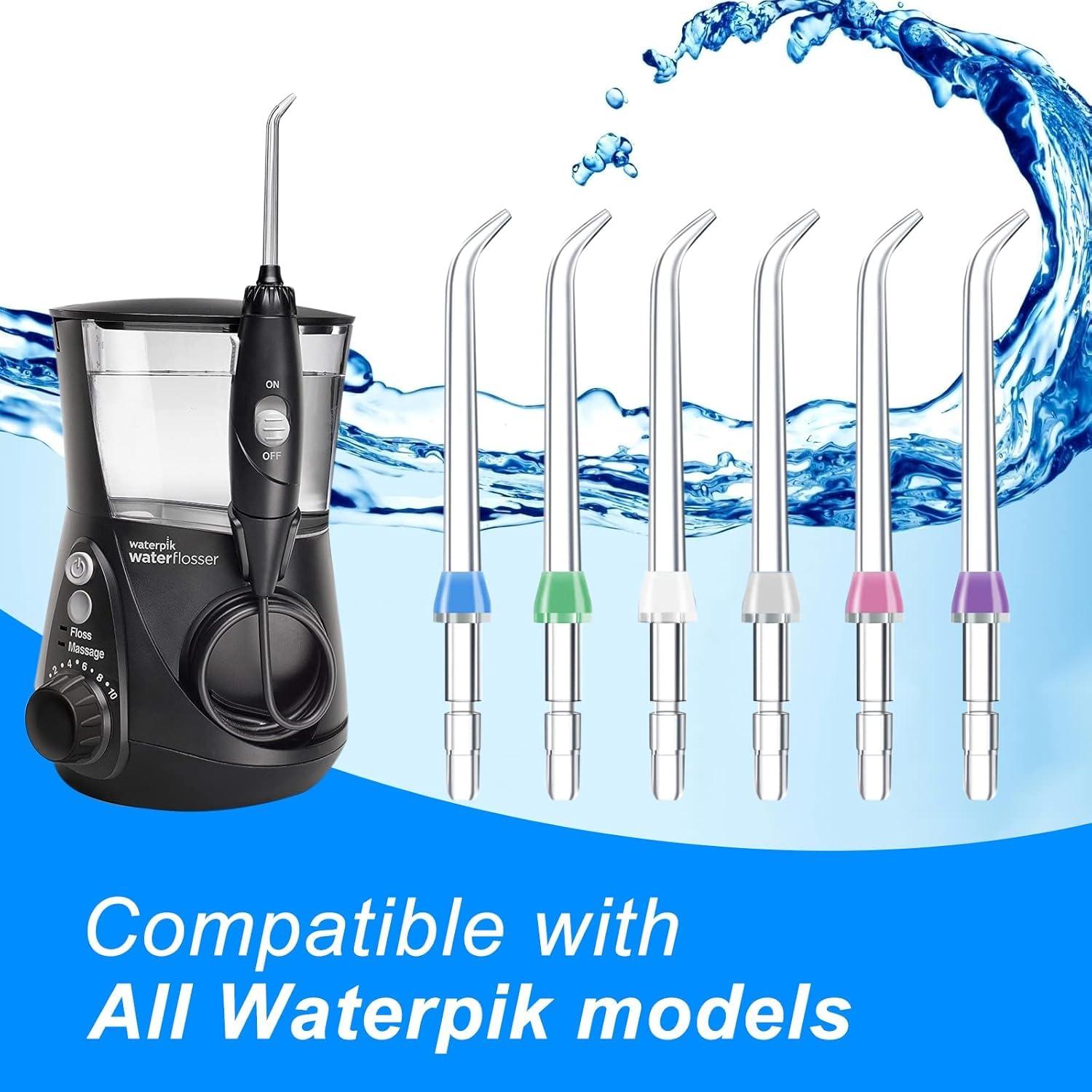 Consejos de Reemplazo Waterpik para Irrigador Dental - 6 Piezas