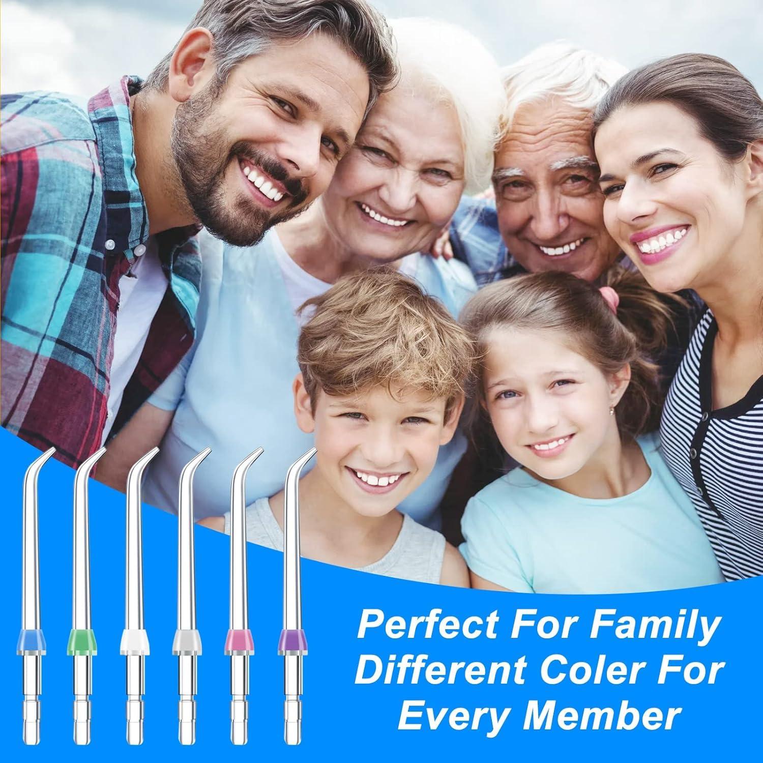 Consejos de Reemplazo Waterpik para Irrigador Dental - 6 Piezas