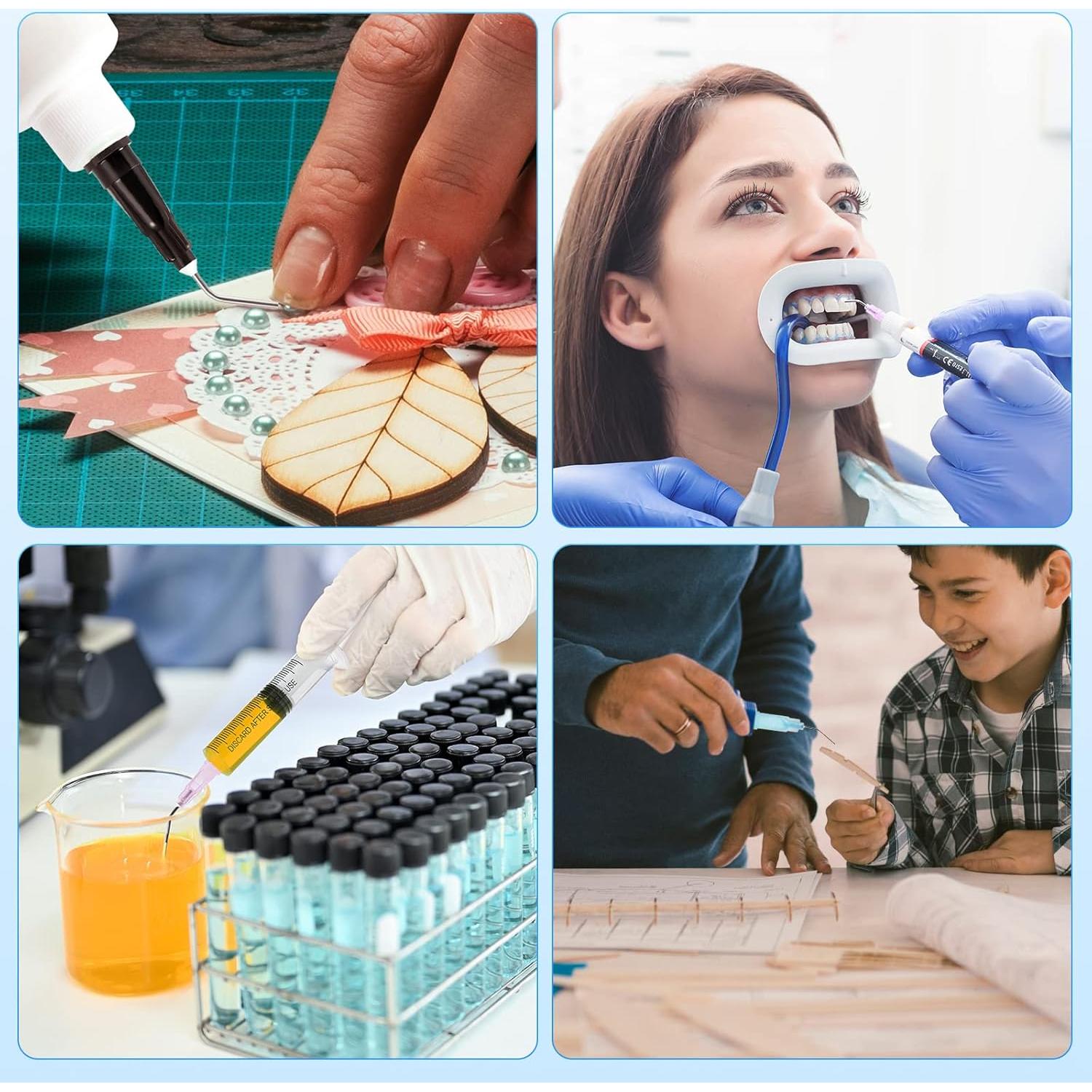 Puntas de Dispensa Curvadas JMU 18G Rosa - 300 Pcs Desechables