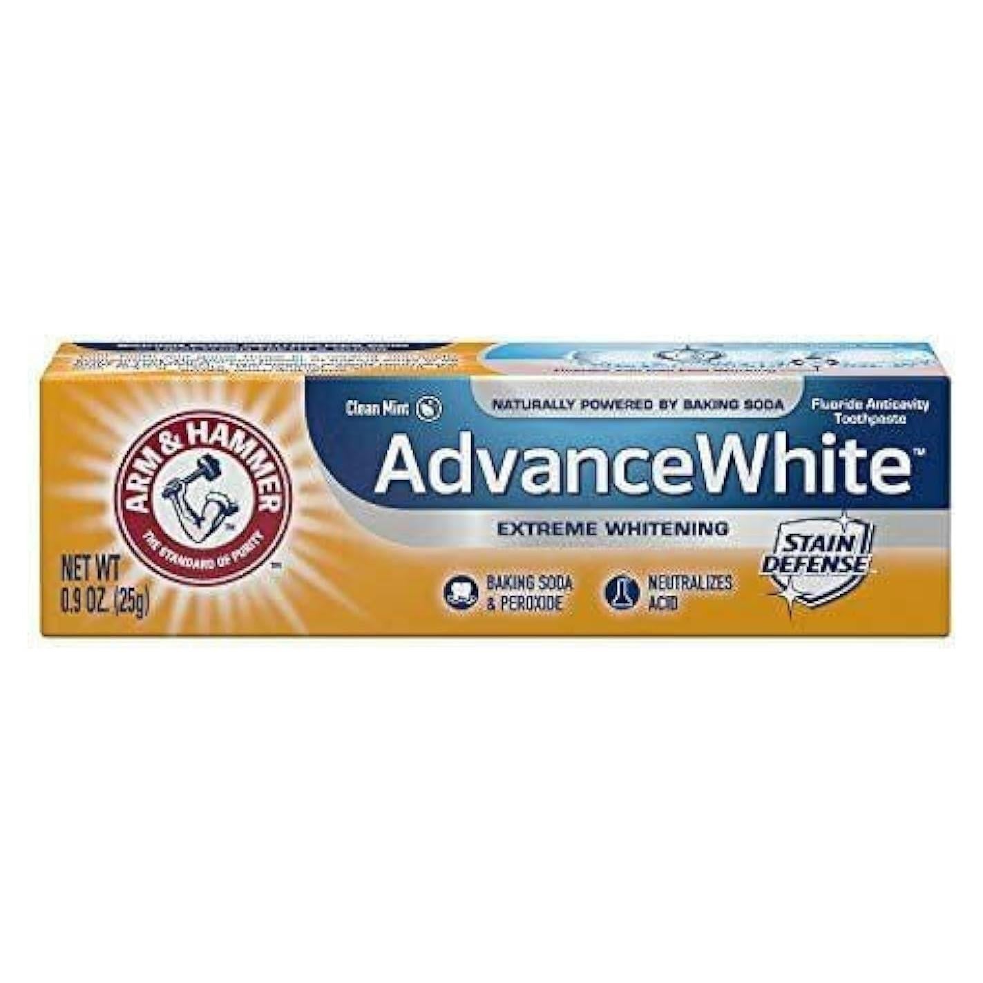 Pasta de Dientes ARM & HAMMER Advance White 121.9 g Blanqueante