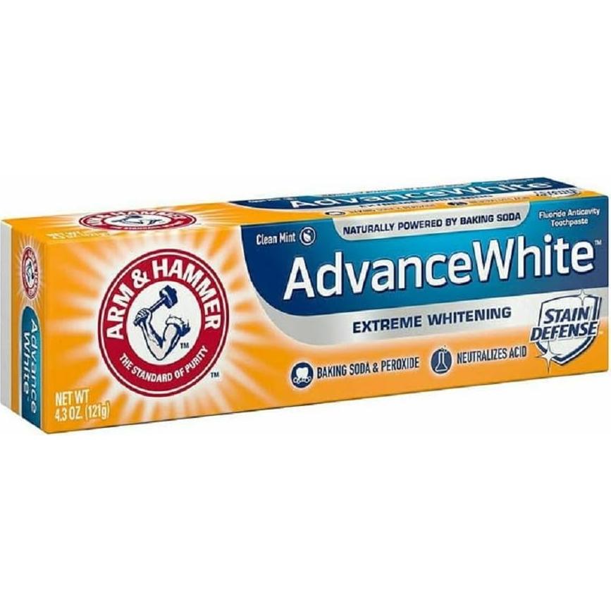 Pasta de Dientes ARM & HAMMER Advance White 121.9 g Blanqueante