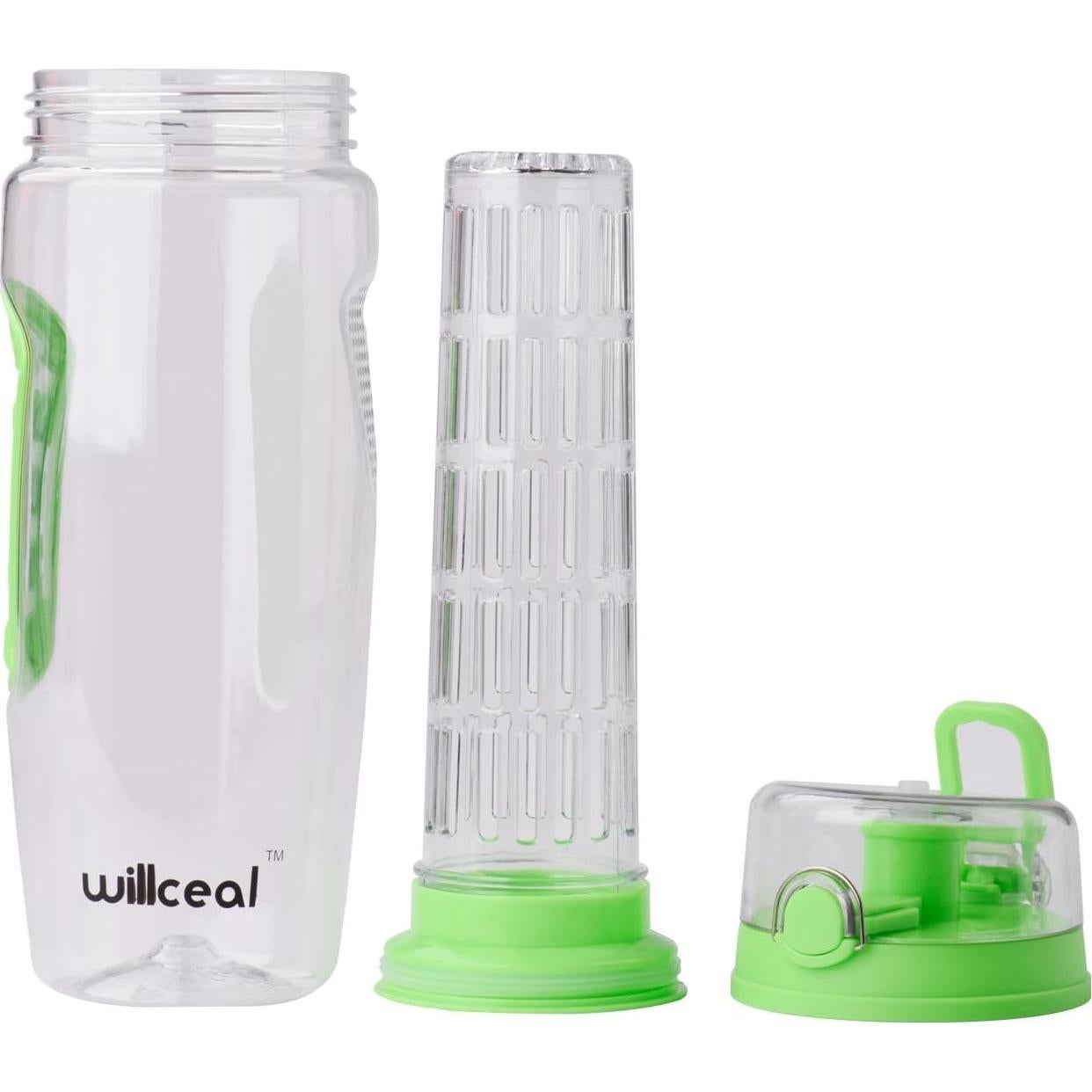 Botella Infusora de Frutas Willceal 0.91L - Tritan Libre de BPA