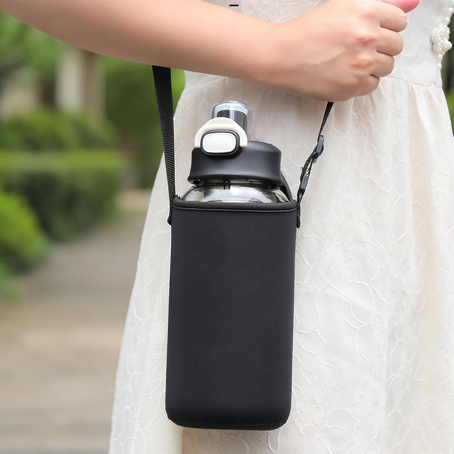 Botella de Infusor de Té de Vidrio Borosilicato 1L HOYUANSU