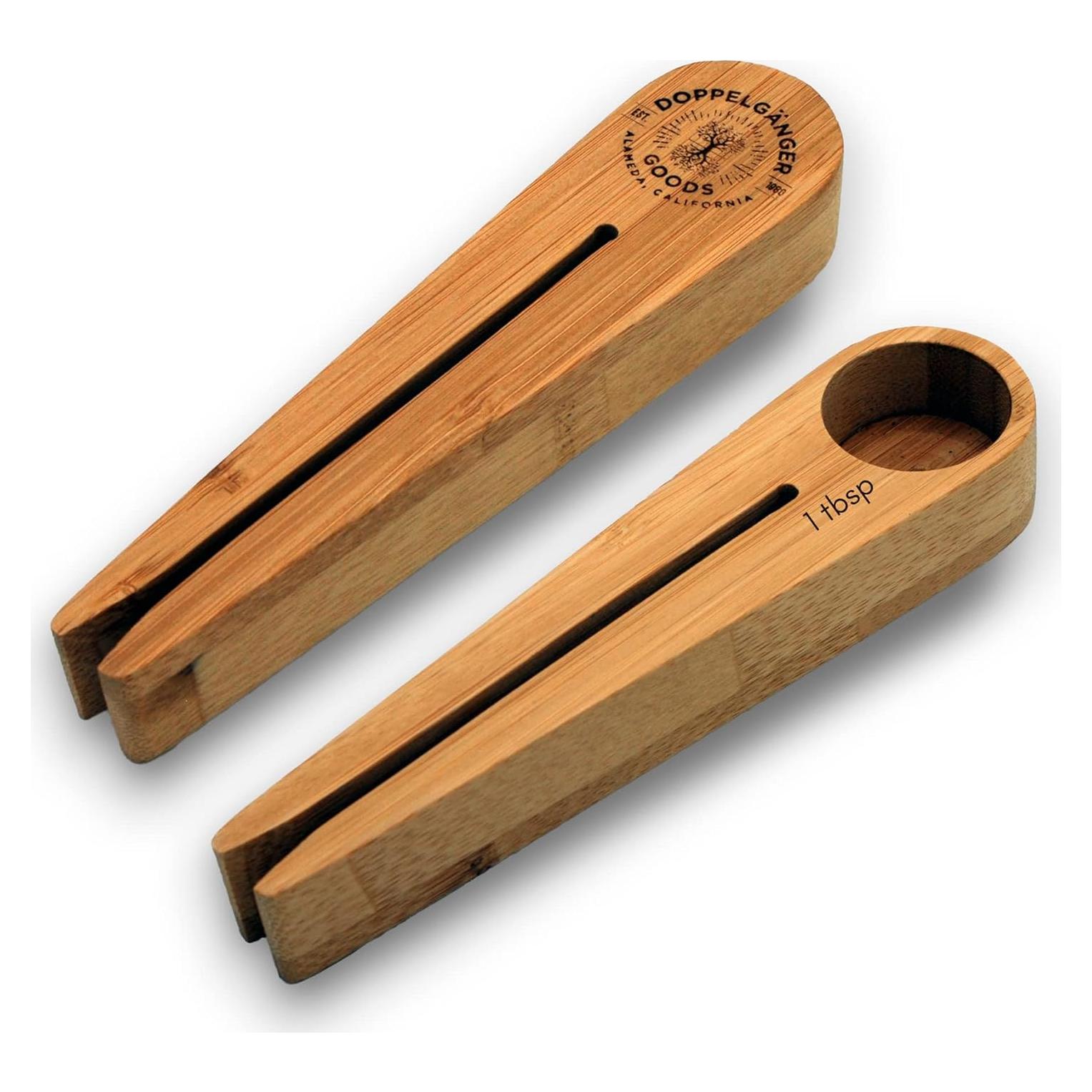 Cuchara Medidora de Bambú 1 Cucharada con Clip Doppelgänger