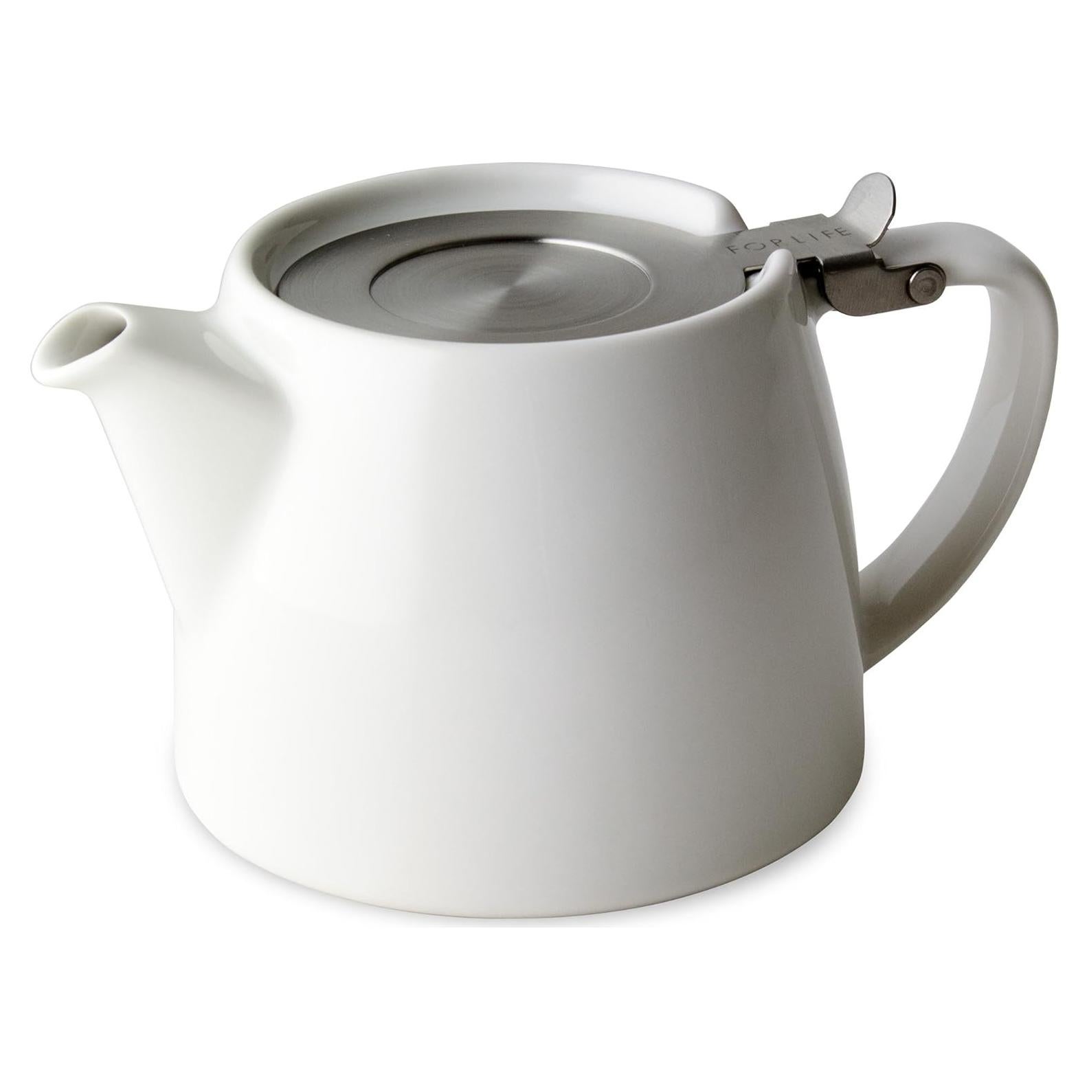 Tetera Stump FORLIFE con infusor 532 ml blanca