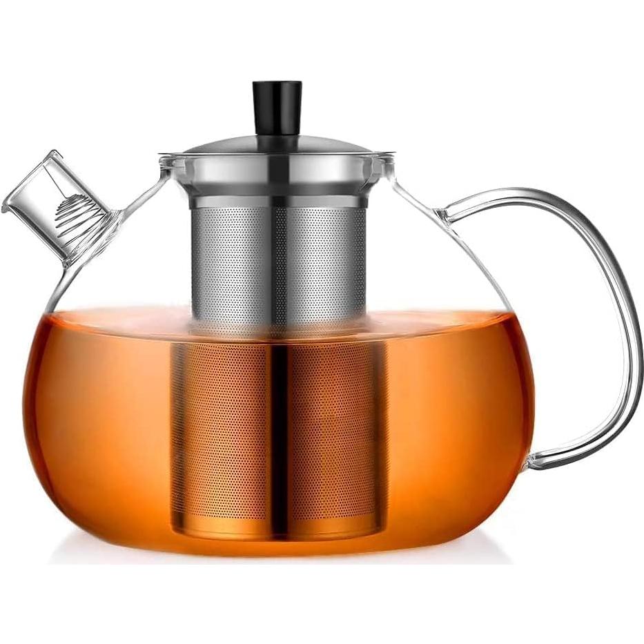 Tetera de Vidrio Borosilicatado Ecooe 2000ml con Infusor