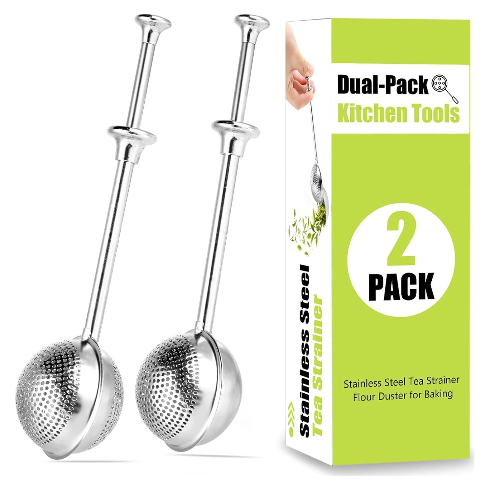 Juego de Infusor de Té y Tamiz de Harina JOINRUN 2 Piezas