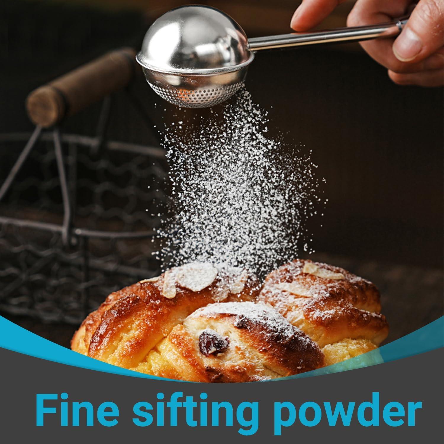 Juego de Infusor de Té y Tamiz de Harina JOINRUN 2 Piezas