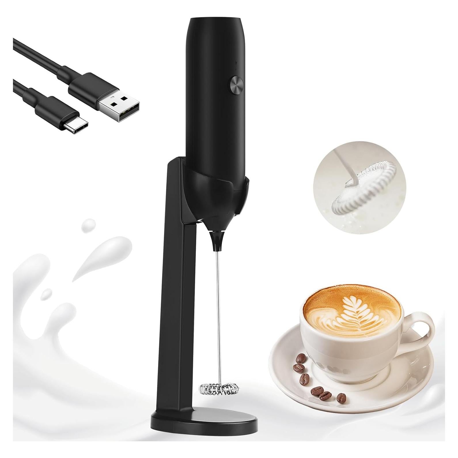 Espumador de Leche Recargable GLZOOO MK02 USB-C 306g