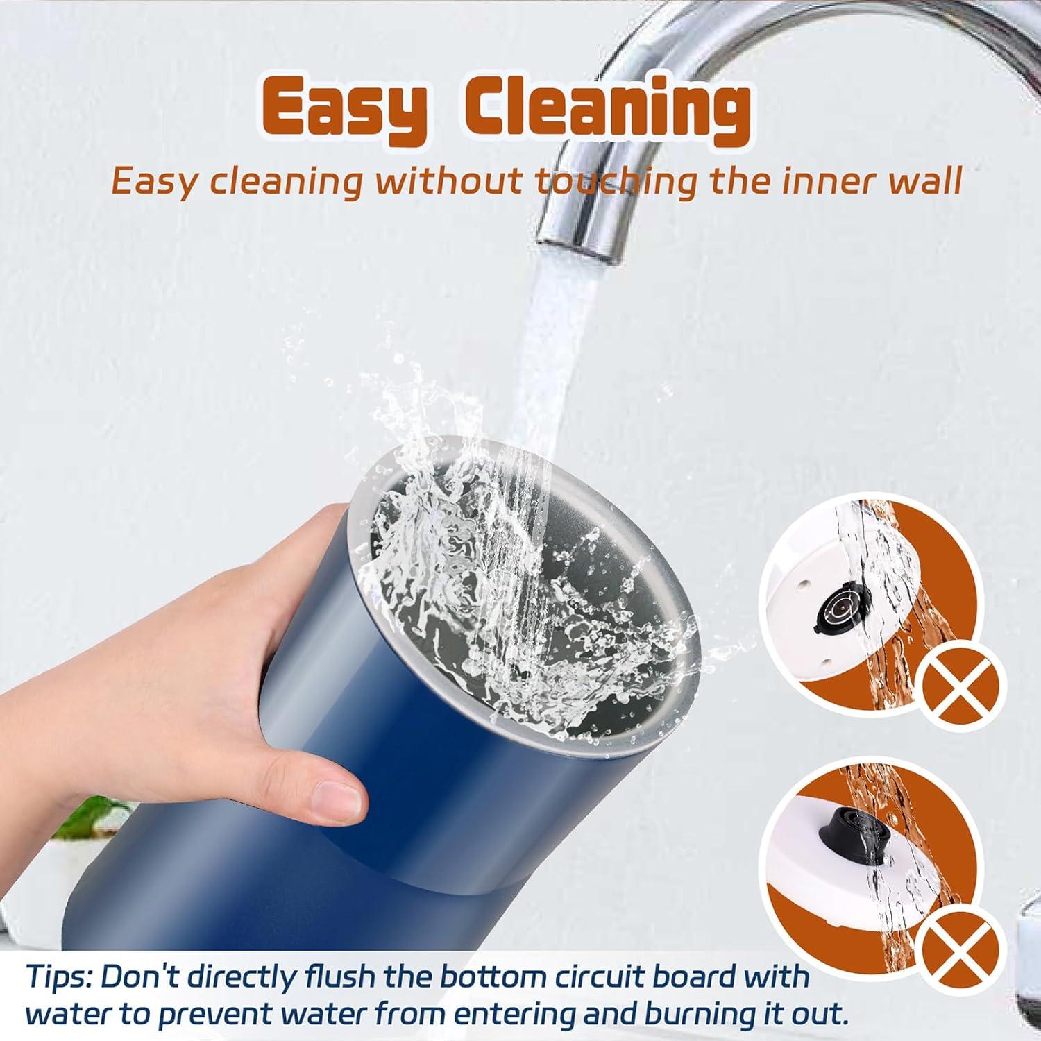 Espumador de Leche Seydere 240ml 2 en 1 Azul Eléctrico