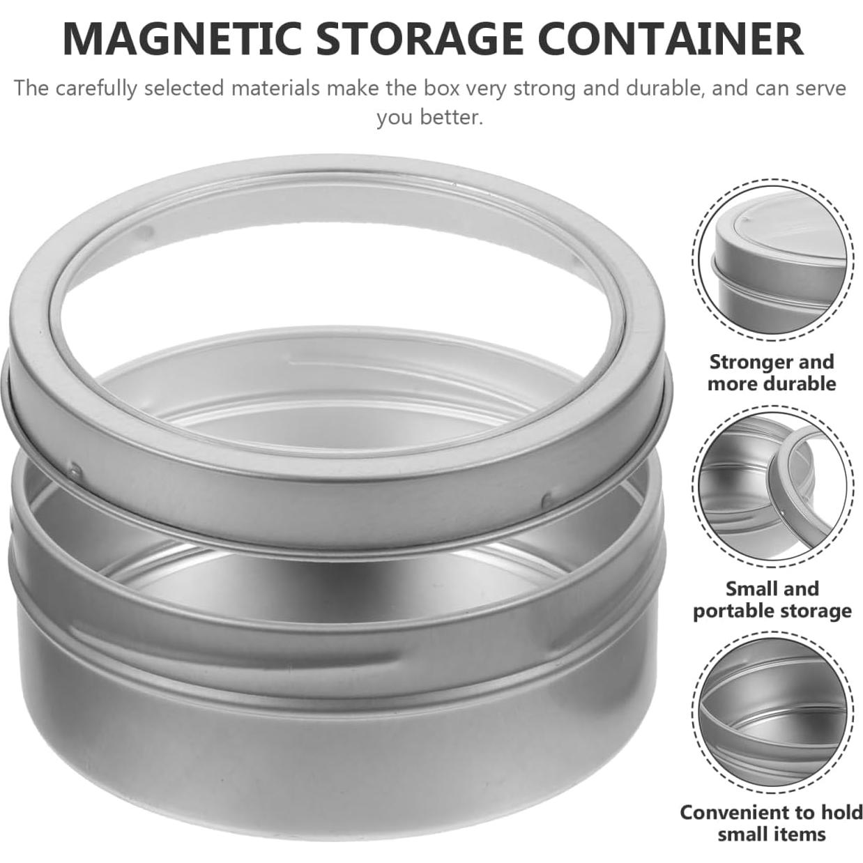 Tarro Magnético para Especias DECHOUS - Acero Inoxidable 9x9 cm