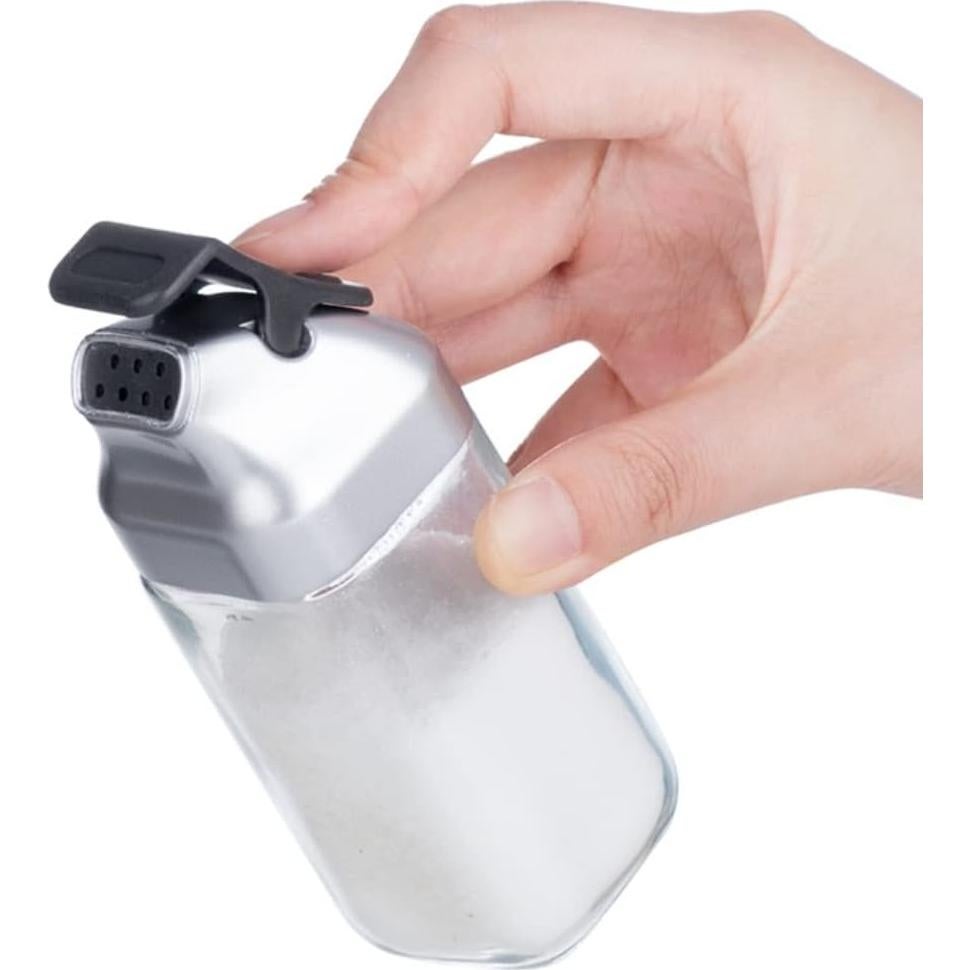 Juego de Molinillos de Sal y Pimienta J&M DESIGN - Set de 2 Botellas de Vidrio 118ml