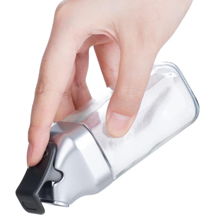 Juego de Molinillos de Sal y Pimienta J&M DESIGN - Set de 2 Botellas de Vidrio 118ml