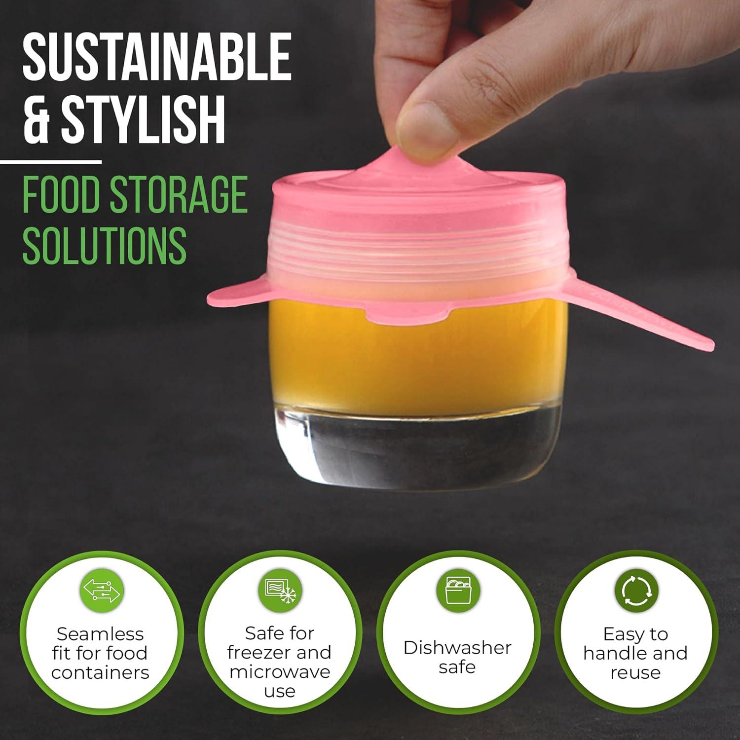 Juego de 7 Tapas de Silicona Reutilizables Basic Haus