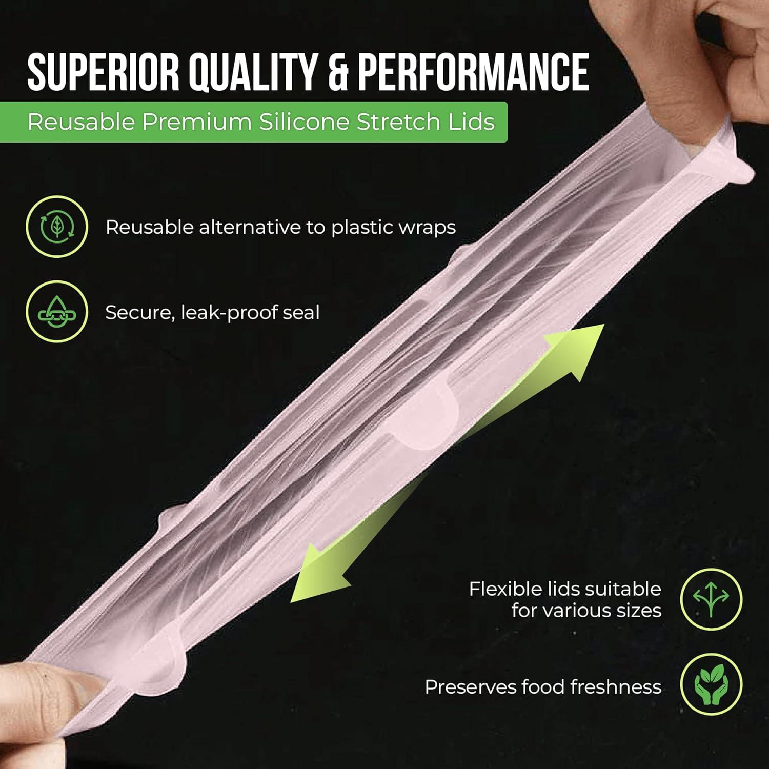 Juego de 7 Tapas de Silicona Reutilizables Basic Haus