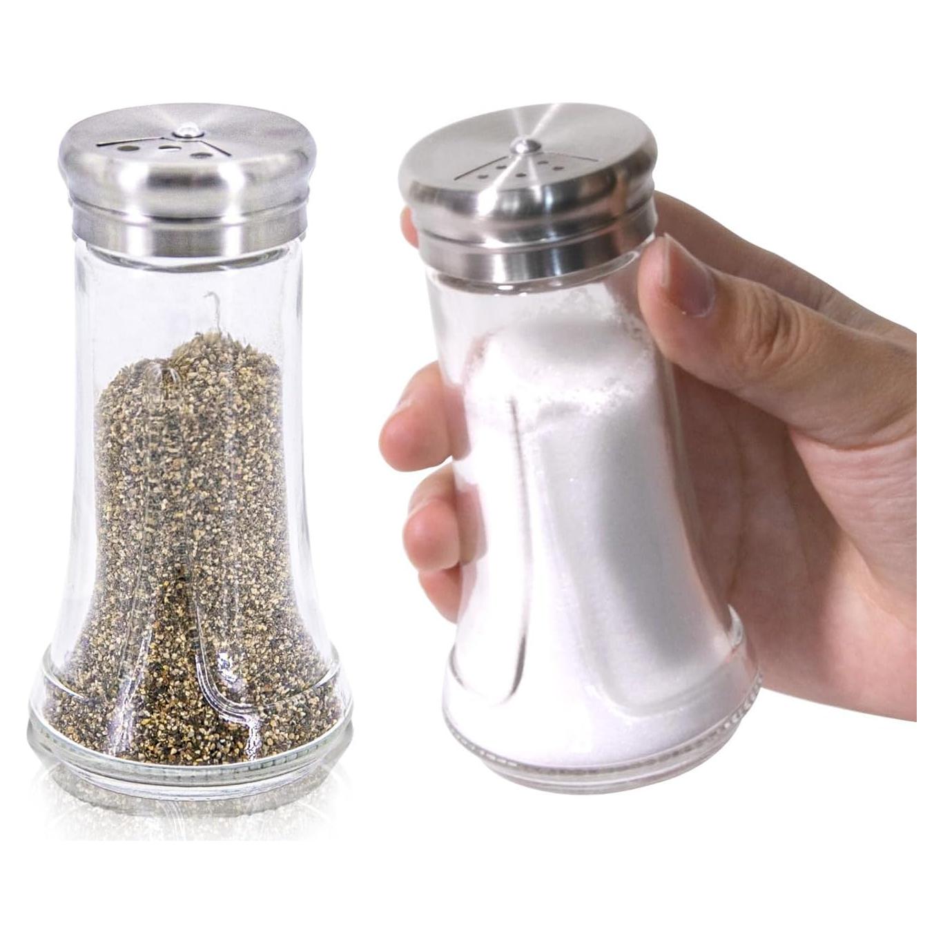 Juego de Salero y Pimentero Neodaco 118 ml Vidrio Acero Inoxidable