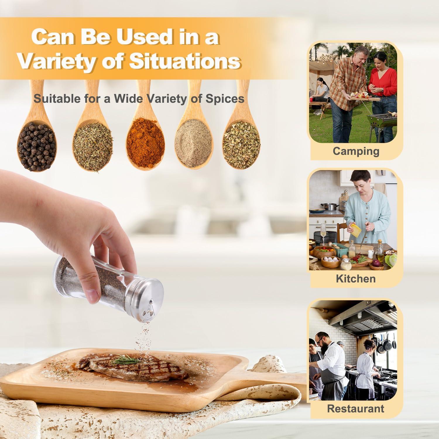 Juego de Salero y Pimentero Neodaco 118 ml Vidrio Acero Inoxidable