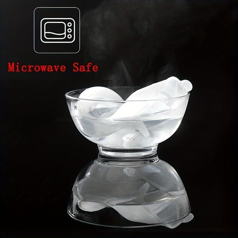 Juego de 6 Tapas de Silicona Reutilizables FXBAOJUNDA Amarillo