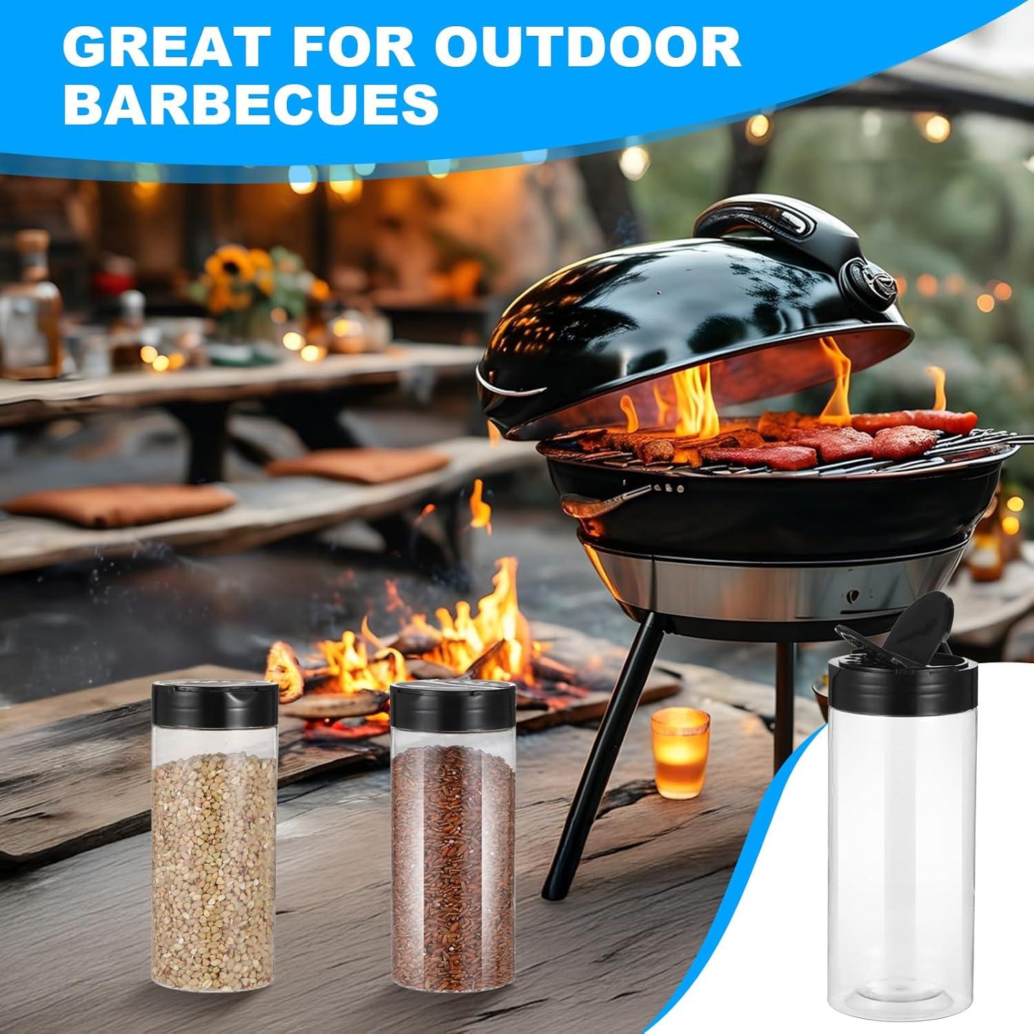 20 Tarros de Plástico para Especias 16 Oz Pafeooui - Reutilizables