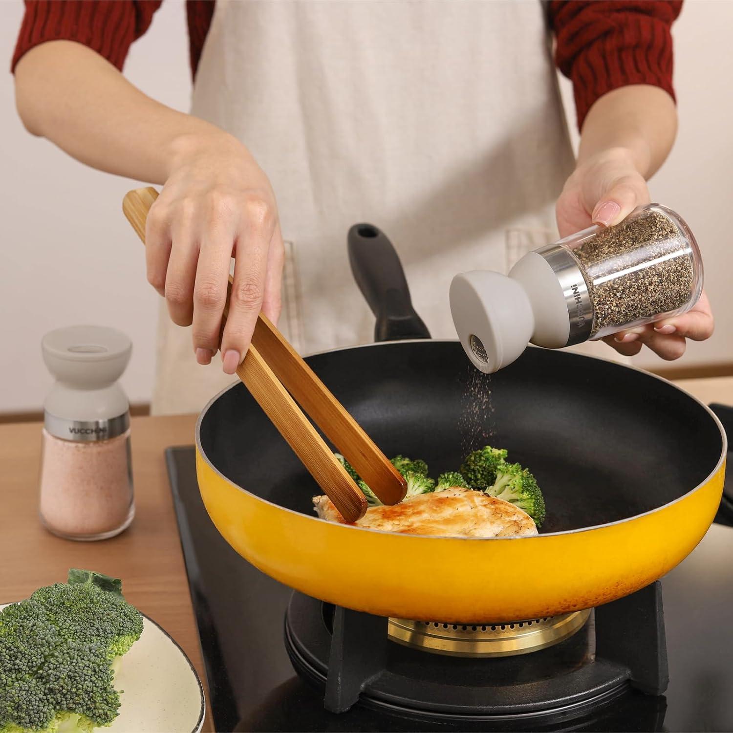 Juego de Salero y Pimentero VUCCHINI 147 ml Ajustable Gris