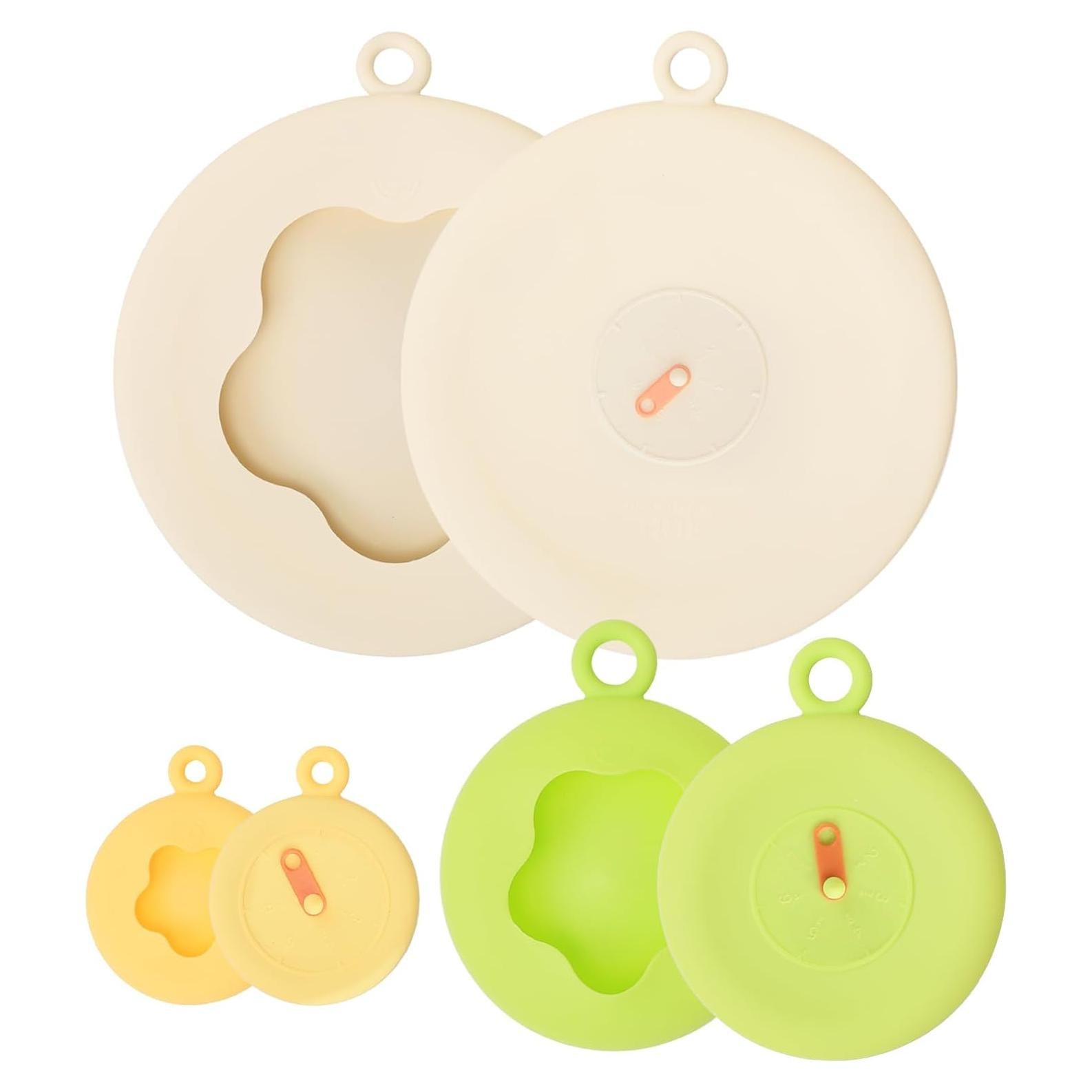 Set de 6 Tapas de Silicona Estirables Dacthuw para Alimentos