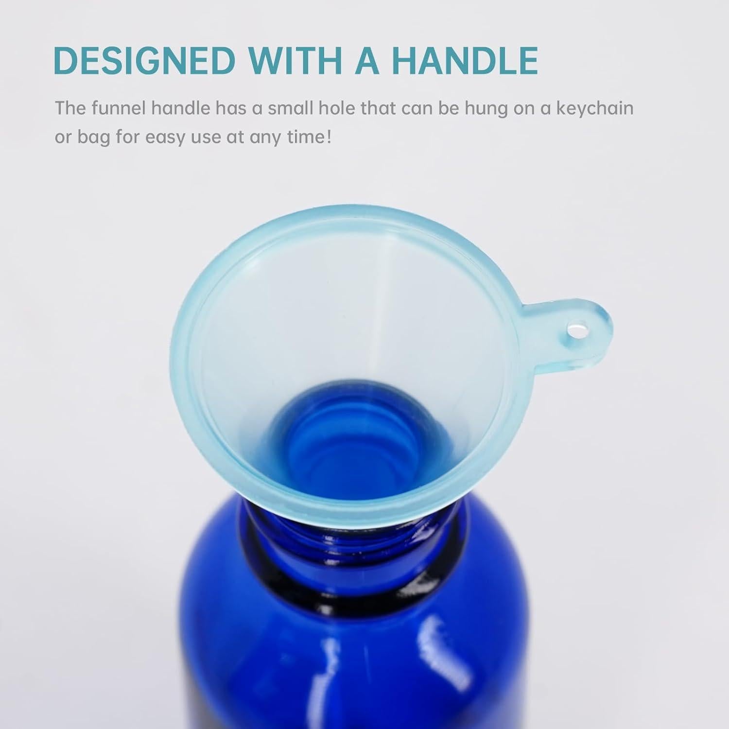 Paquete de 10 Mini Embudos Plásticos eispap para Cocina y Laboratorio