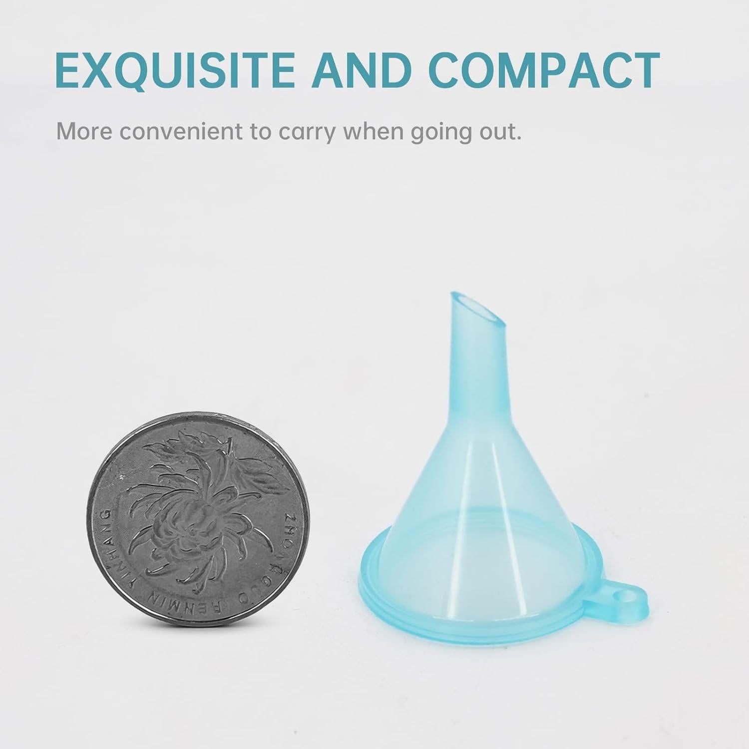 Paquete de 10 Mini Embudos Plásticos eispap para Cocina y Laboratorio