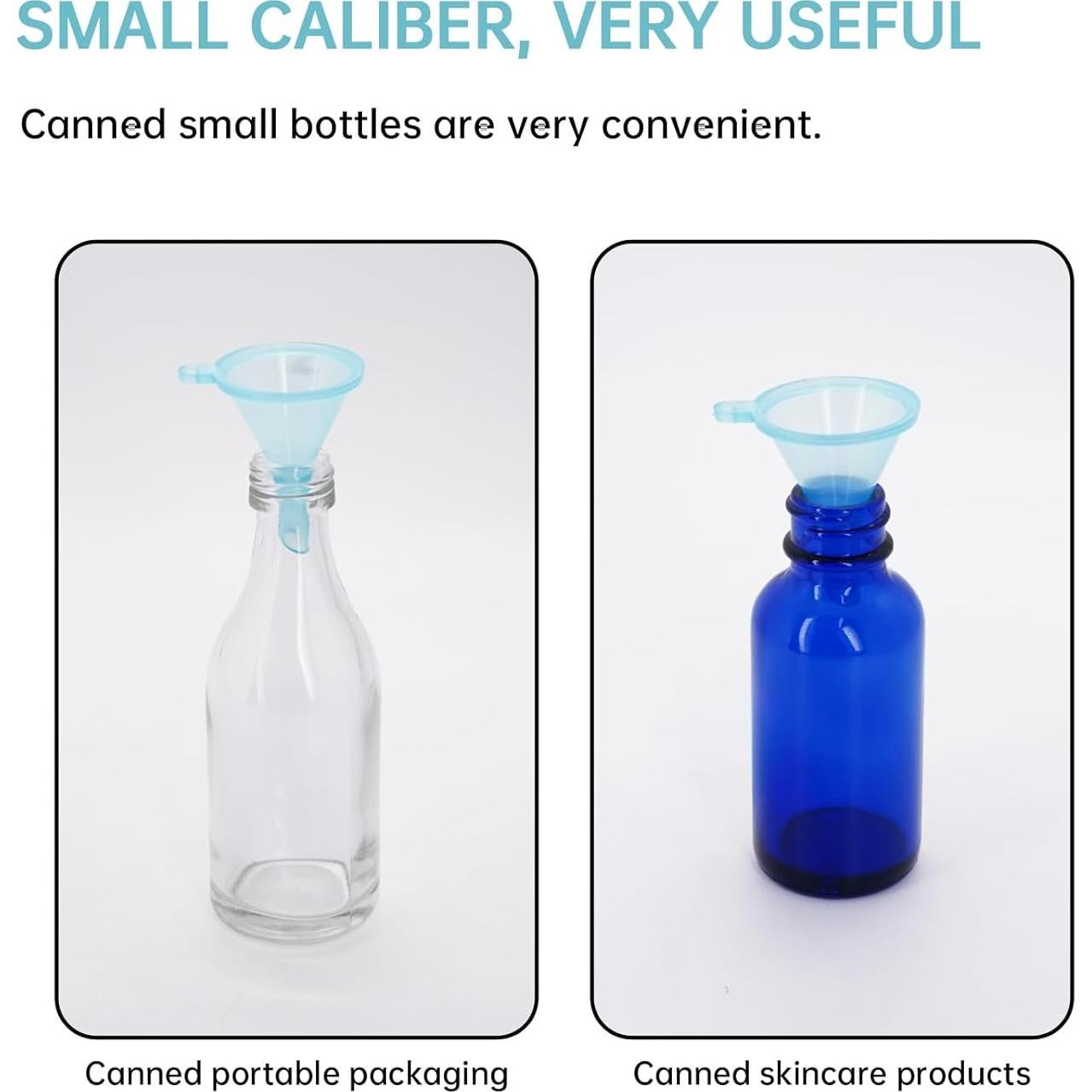 Paquete de 10 Mini Embudos Plásticos eispap para Cocina y Laboratorio