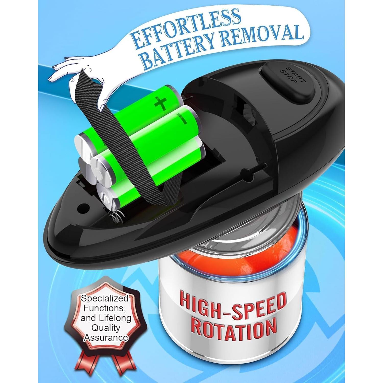 Abrelatas Eléctrico Automático KingGardan TC01 Negro