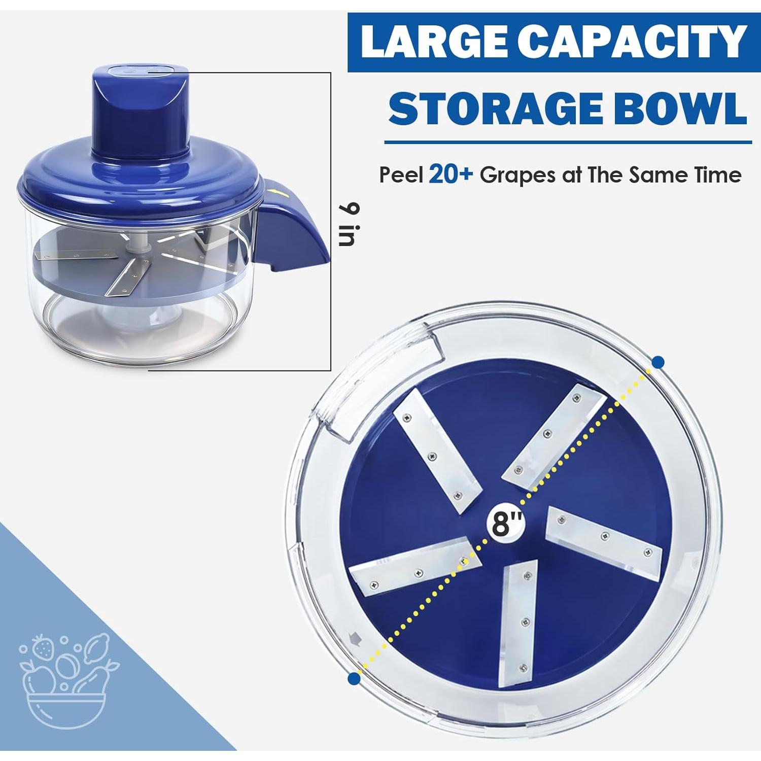 Máquina de Pelar Eléctrica KEVLTROV EPM01 - Pelador Automático de Frutas y Verduras