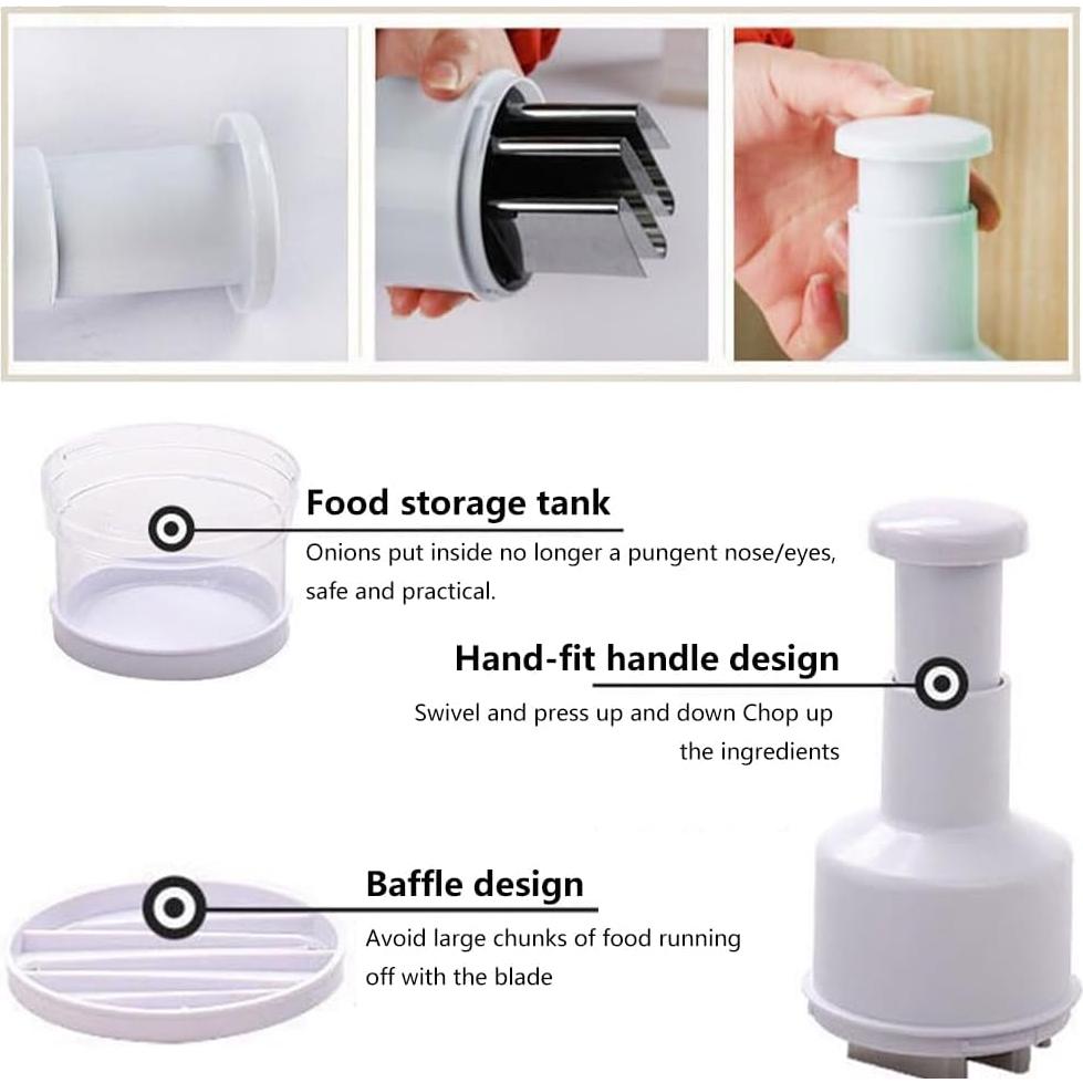 Picador de Verduras Manual Quixleen - Compacto y Eficaz