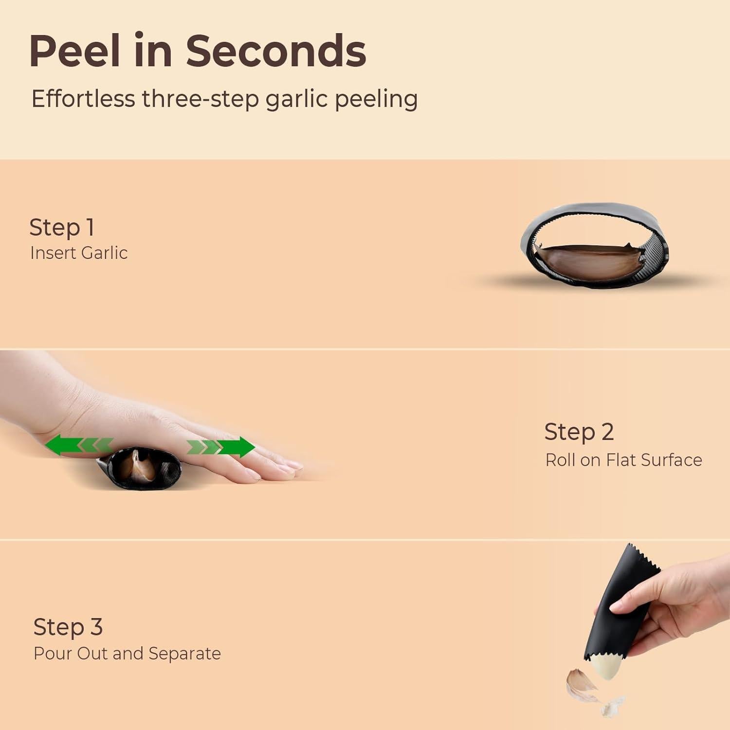 Prensa de Ajo Kebley de Acero Inoxidable, Picador y Martillo