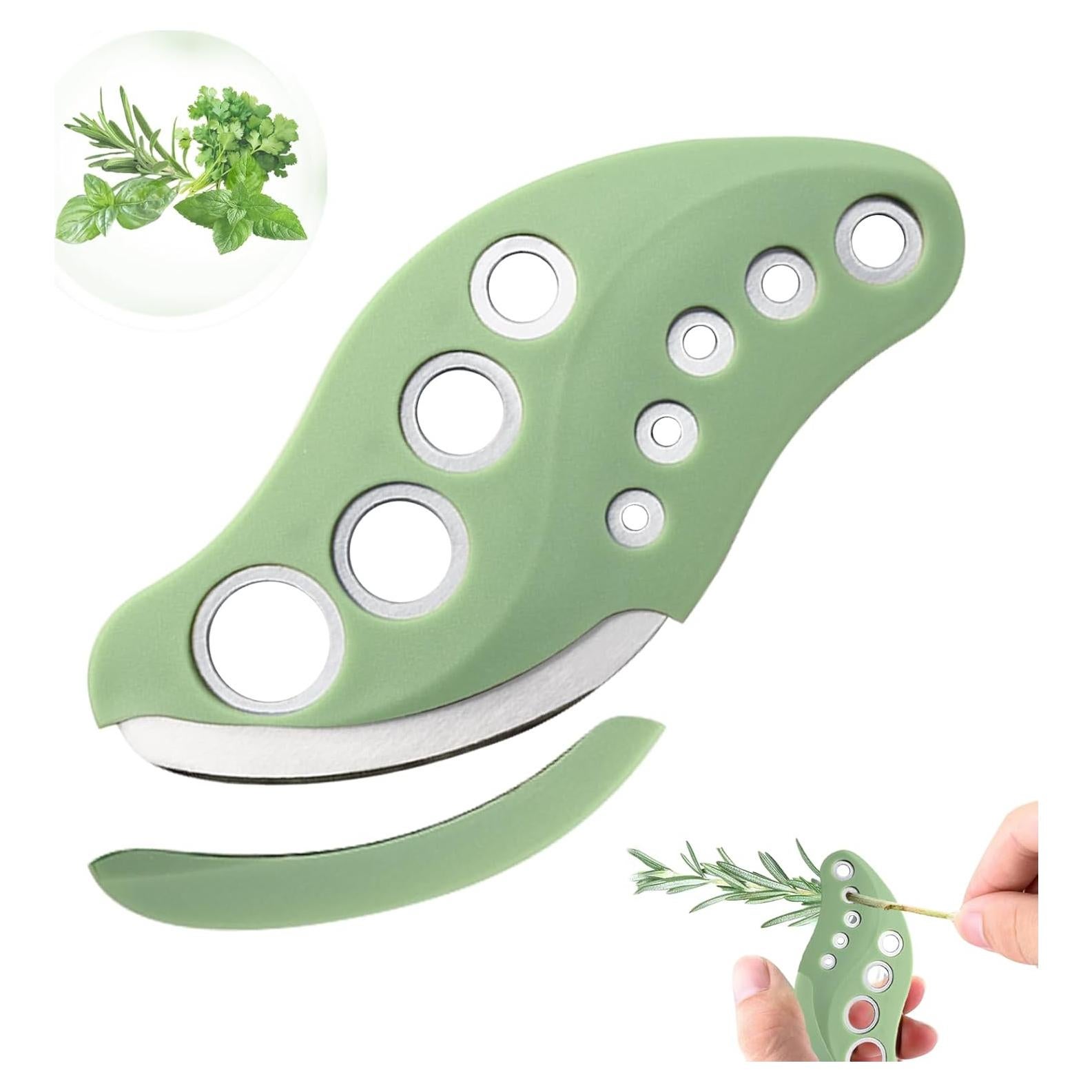 Herramienta Deshojadora de Hierbas YAKAUEI 9 Agujeros Acero Inoxidable