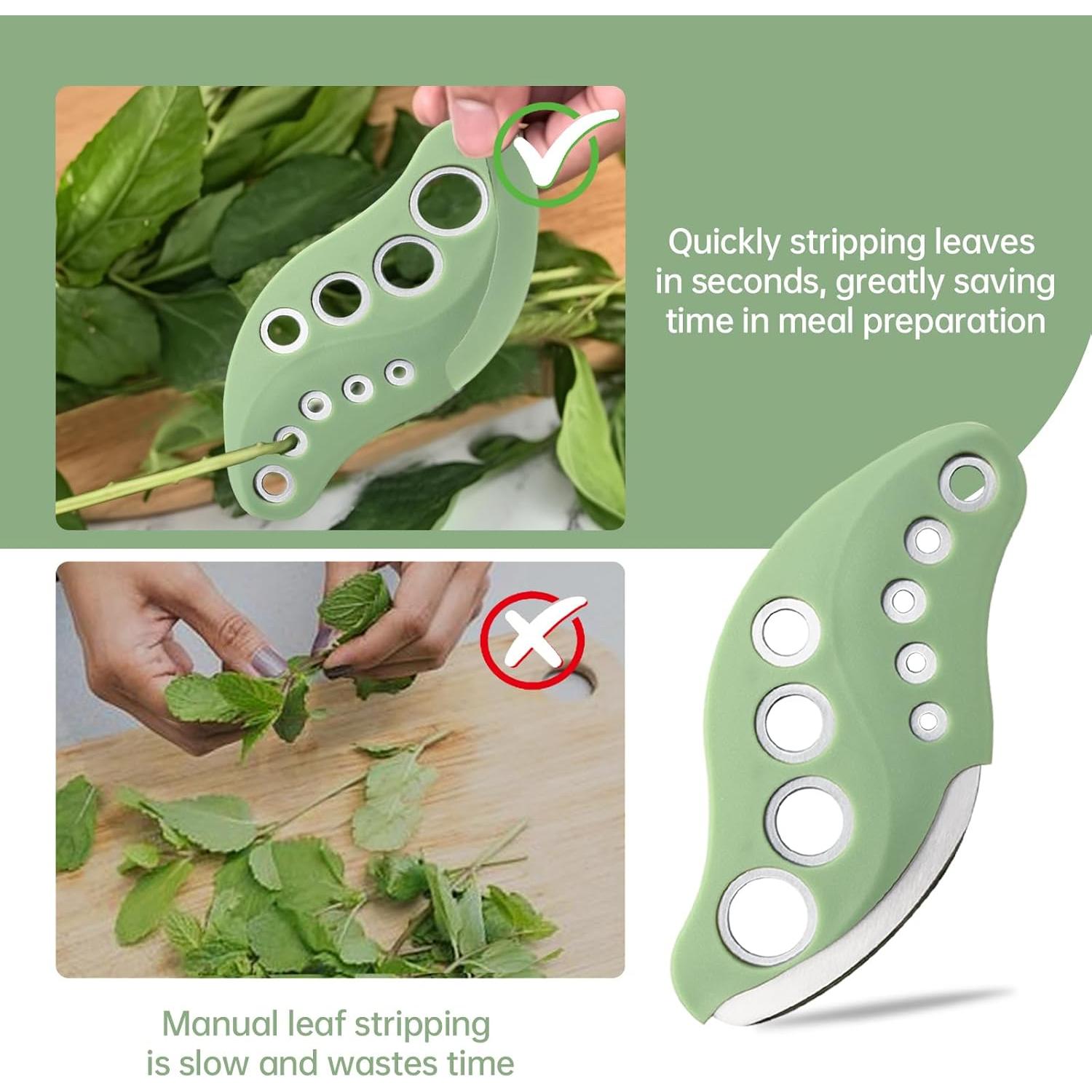 Herramienta Deshojadora de Hierbas YAKAUEI 9 Agujeros Acero Inoxidable