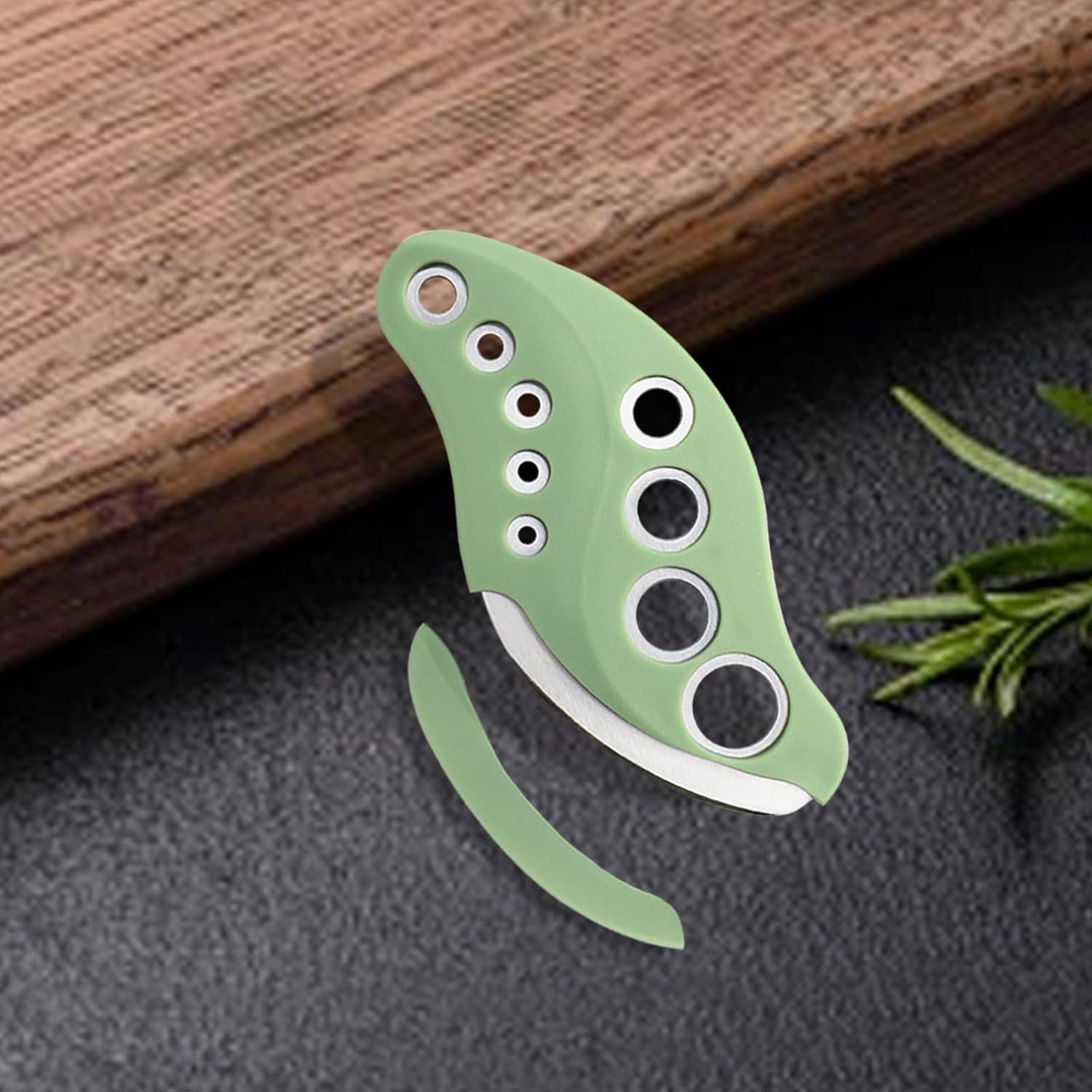 Herramienta Deshojadora de Hierbas YAKAUEI 9 Agujeros Acero Inoxidable