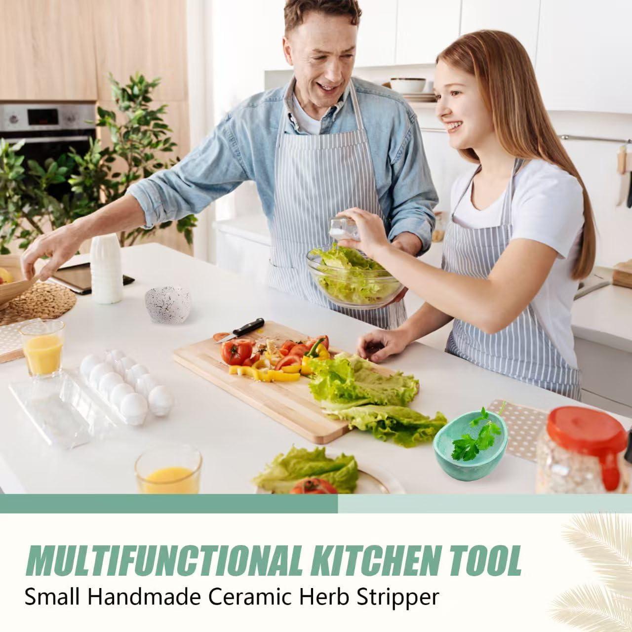 Tazón de Cerámica Deshojador de Hierbas Rimigood 230g