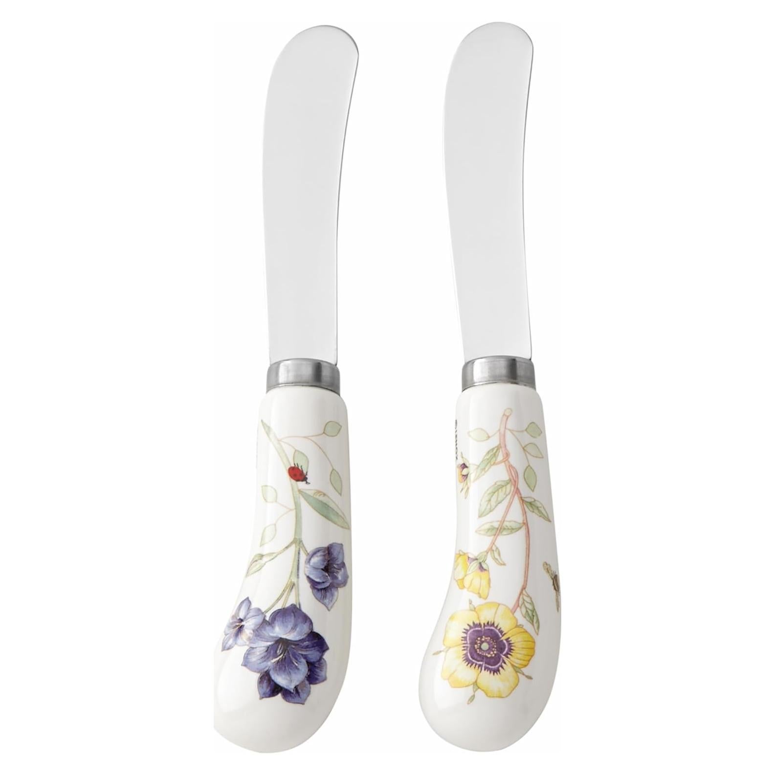 Juego de 2 Espátulas Lenox Mariposa Prado Acero Inoxidable