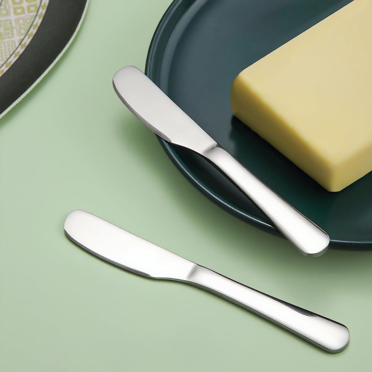 Set de 6 Cuchillos de Mantequilla HOMQUEN Acero Inoxidable
