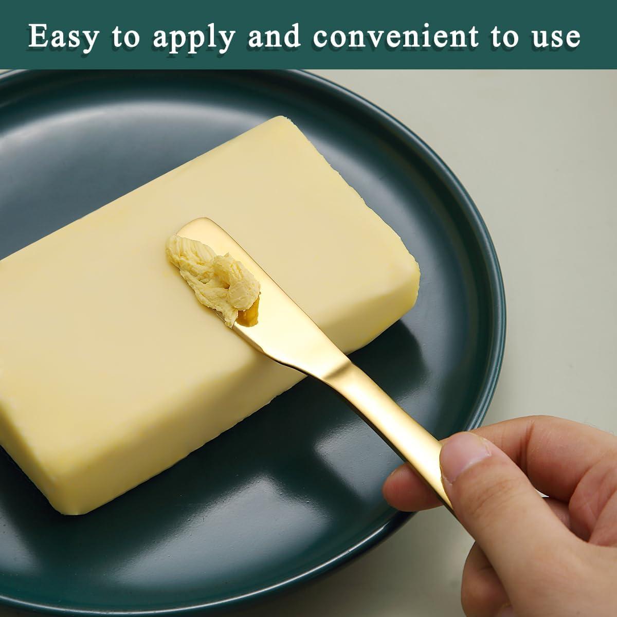 Set de 6 Cuchillos para Mantequilla Berglander 14 cm Dorados