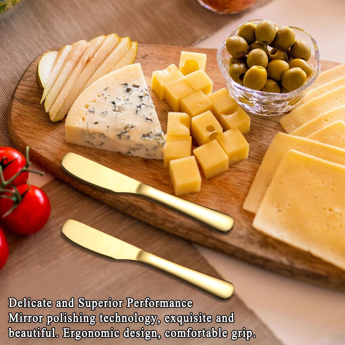 Set de 6 Cuchillos para Mantequilla Berglander 14 cm Dorados