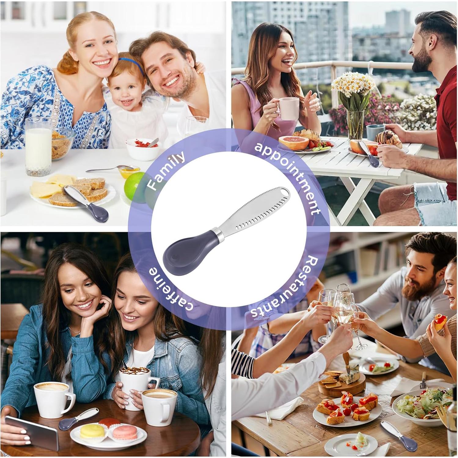 Cuchillo para Mantequilla LemonBest 3 en 1 Acero Inoxidable