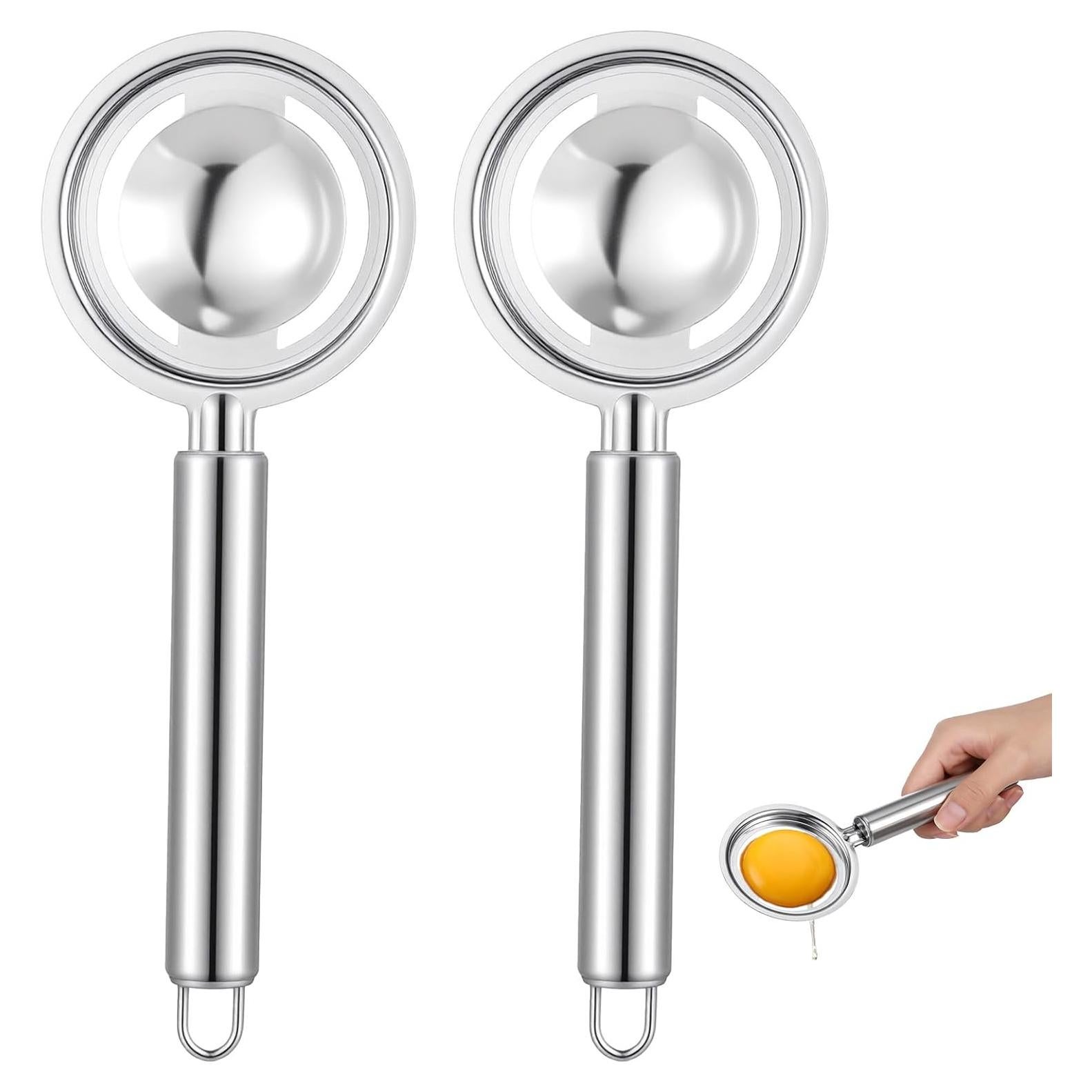 Separador de Huevos DOPENSPI Acero Inoxidable 20cm 2PCS