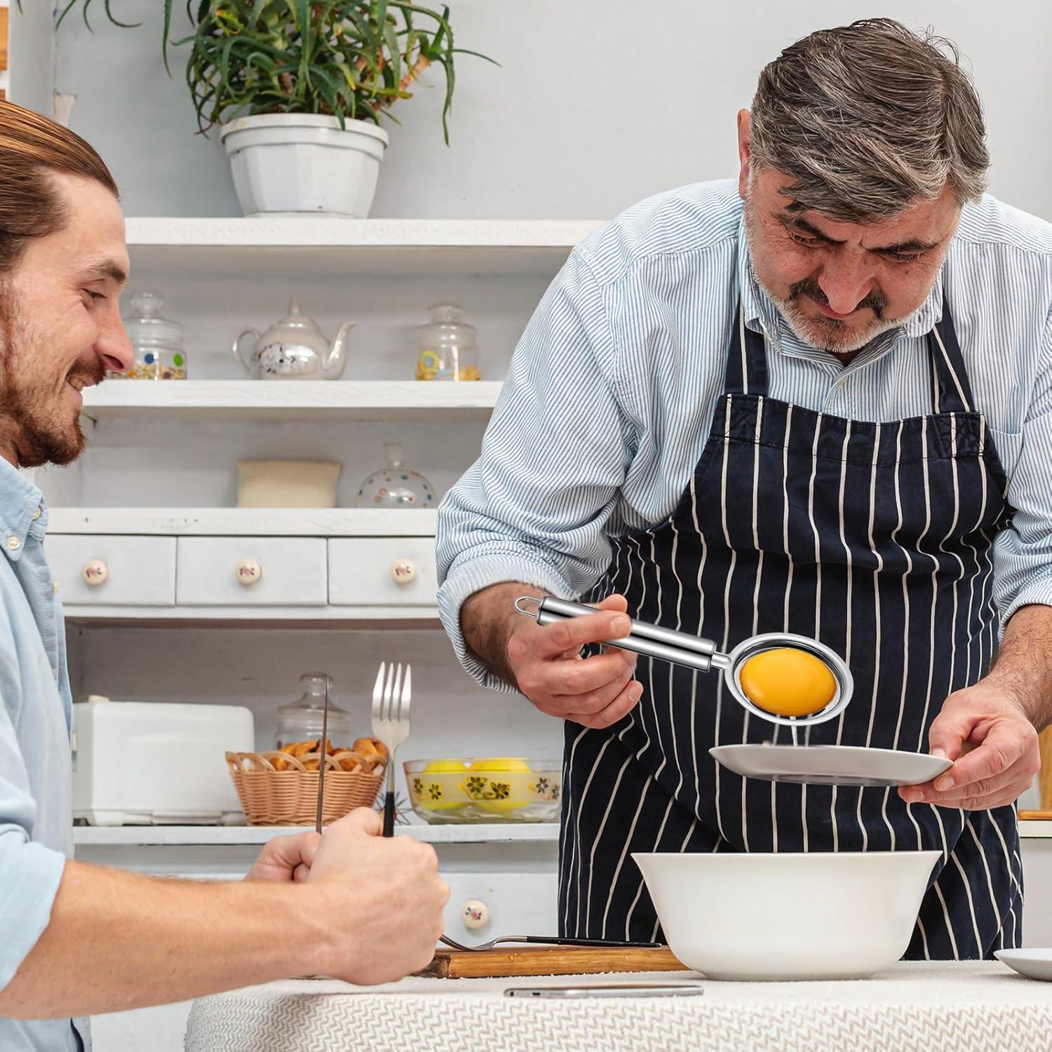 Separador de Huevos DOPENSPI Acero Inoxidable 20cm 2PCS