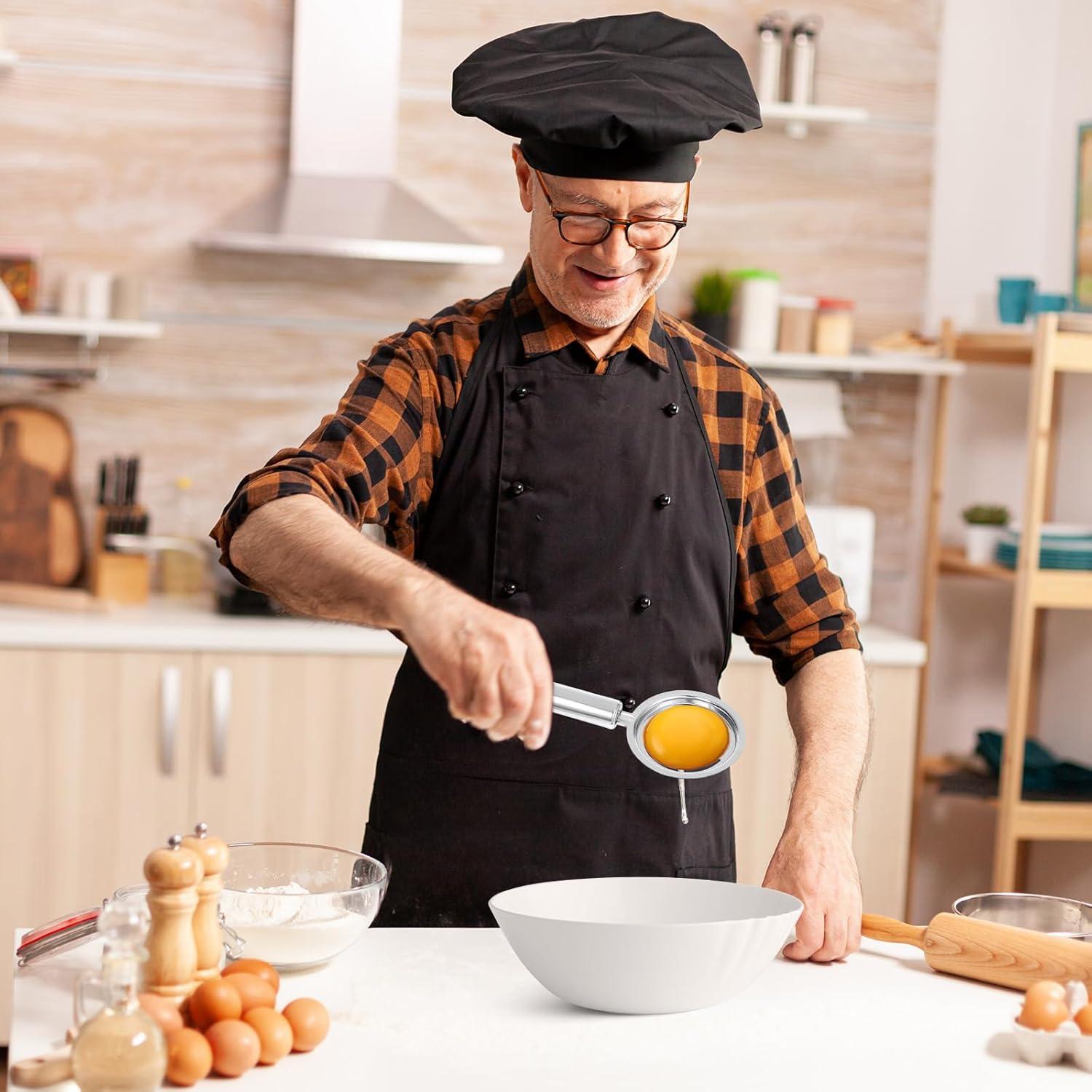 Separador de Yemas de Huevo Acero Inoxidable XLIUAX 2 Pcs