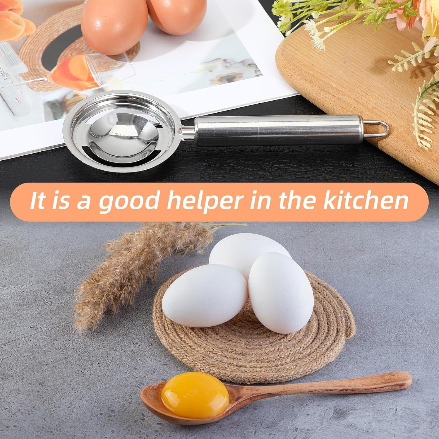 Separador de Yemas de Huevo Acero Inoxidable XLIUAX 2 Pcs