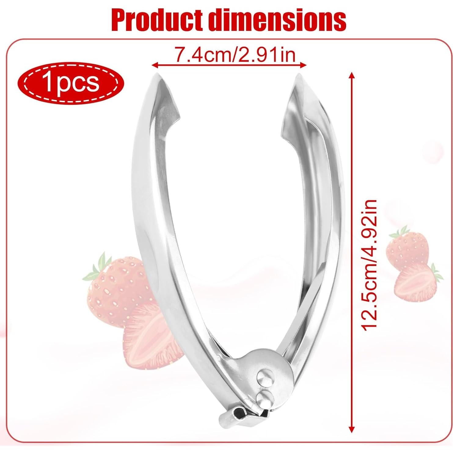 Desgajadora de Fresas Lasuroa Acero Inoxidable Mango Ergonómico