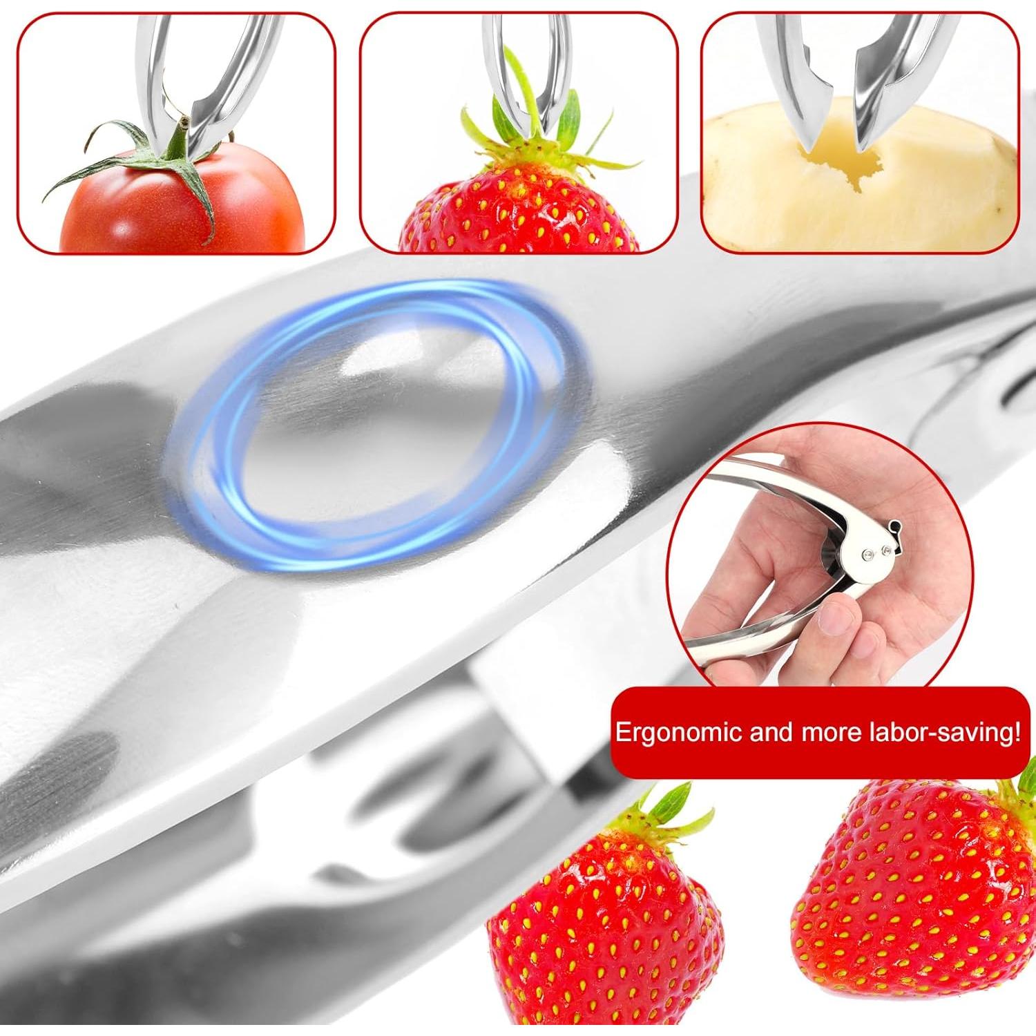 Desgajadora de Fresas Lasuroa Acero Inoxidable Mango Ergonómico