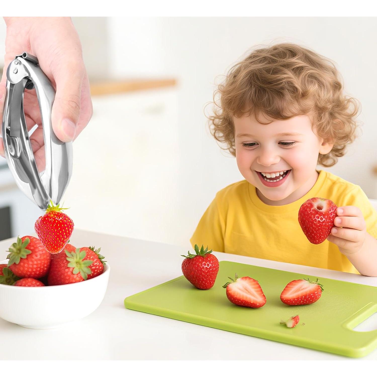 Desgajadora de Fresas Lasuroa Acero Inoxidable Mango Ergonómico