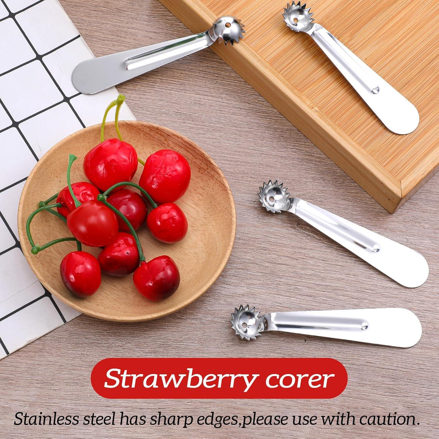 Desgajadoras de Fresas SHENLIU 4 Pcs Acero Inoxidable 11.2 cm