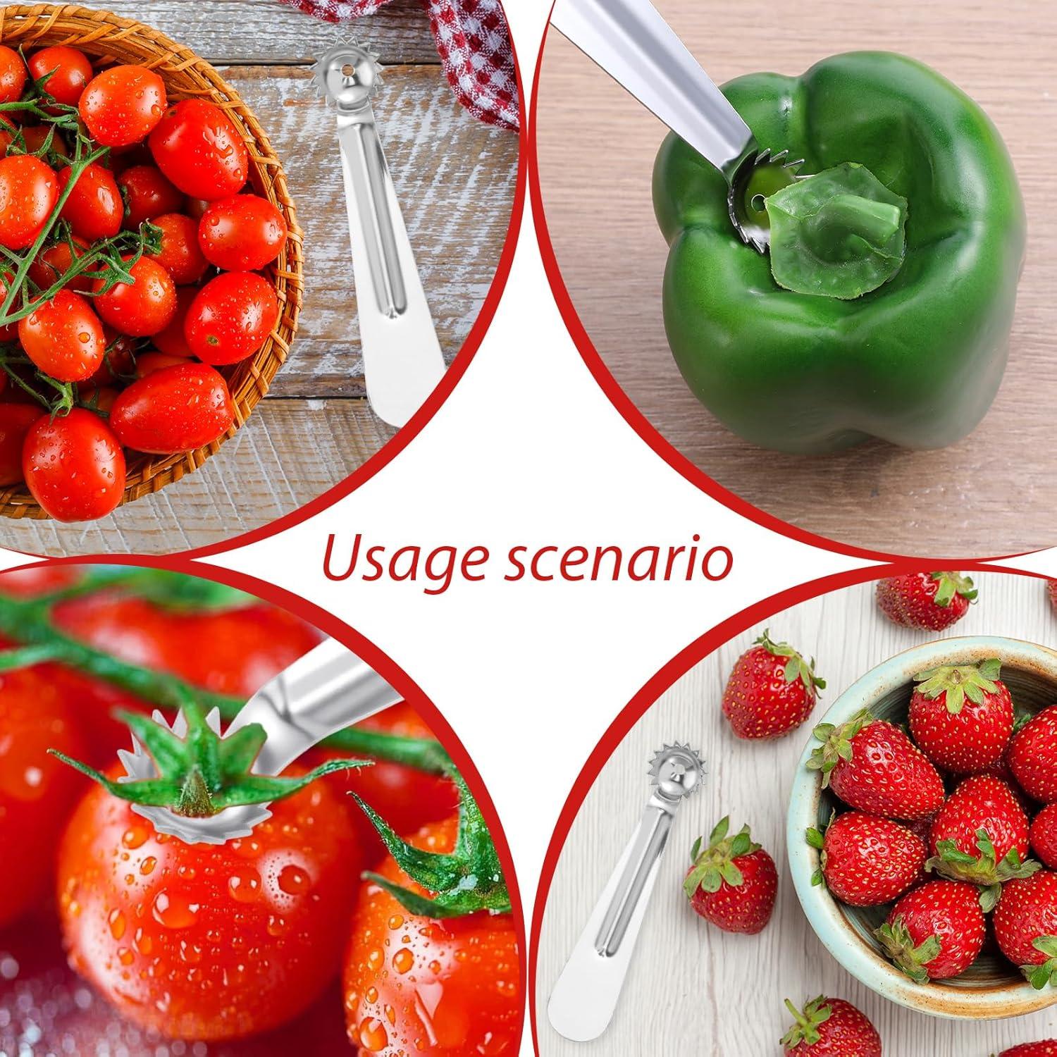 Desgajadoras de Fresas SHENLIU 4 Pcs Acero Inoxidable 11.2 cm